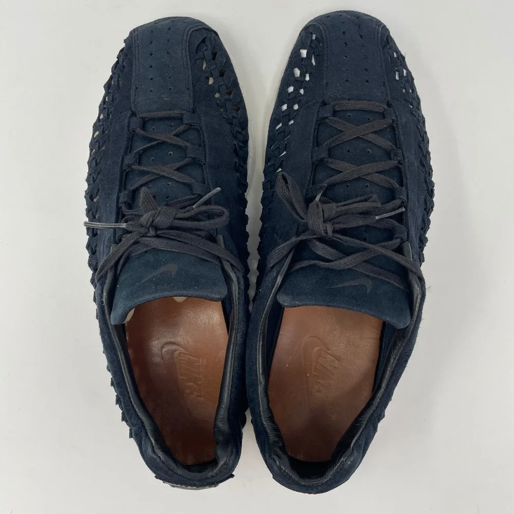 Nike Mayfly QS Woven Black Suede Breathable Lightweight Shoe Sneakers 621365-002